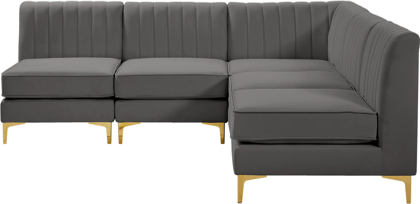 Alina - 5 Piece Armless Sectional