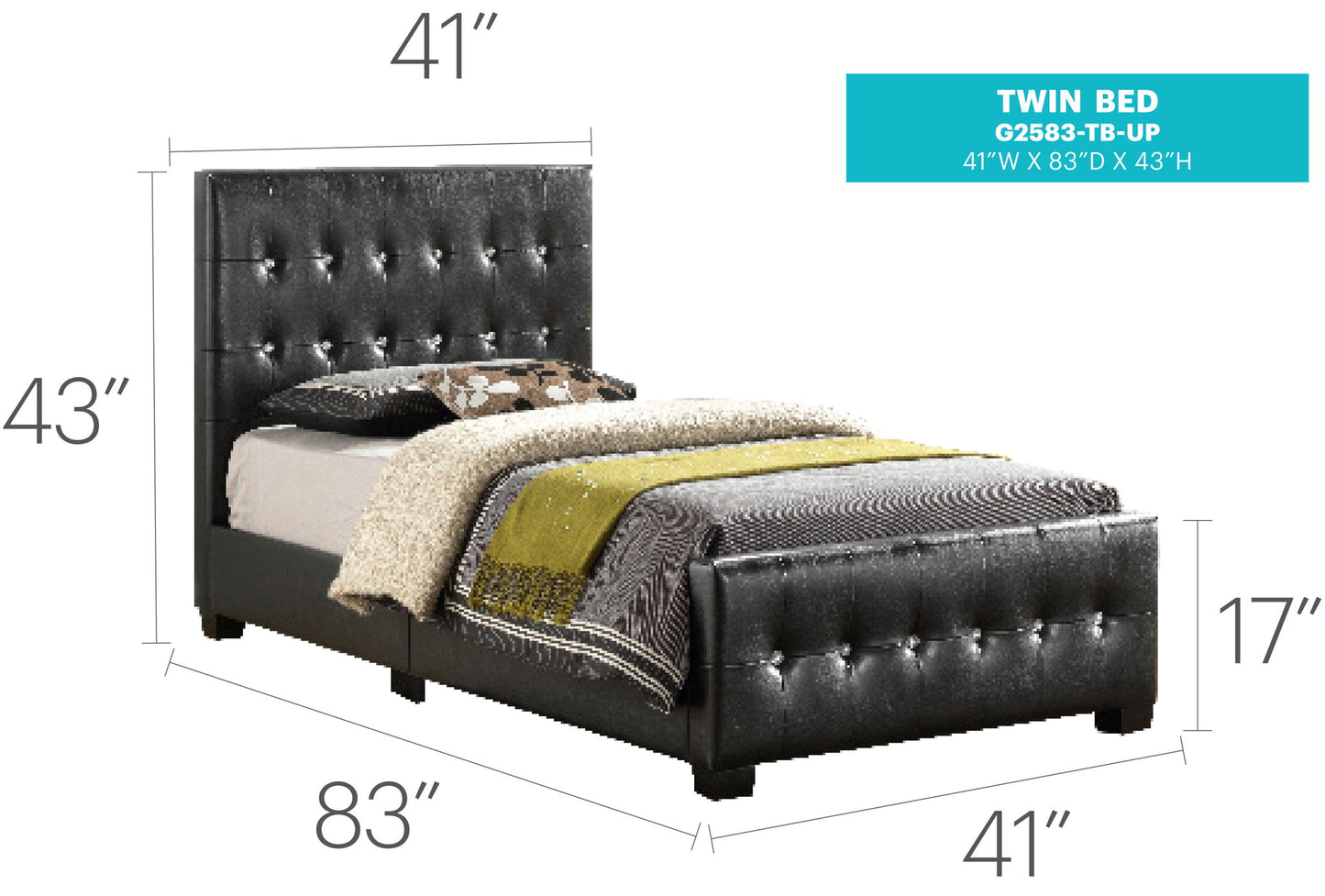 Glory Furniture - Diamond - Bed