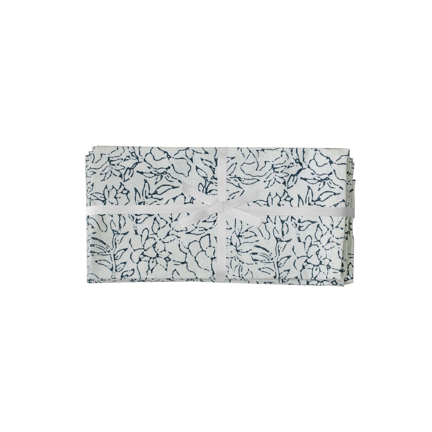 Crissy - Cotton Canvas Printed Napkins (Set of 4) - Inked