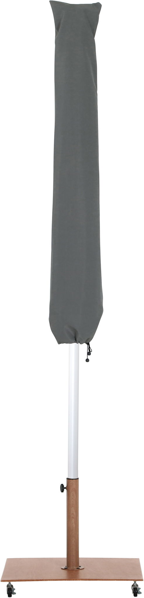 Amalfi - Aluminum Patio Umbrella - Light Brown Base / White Pole