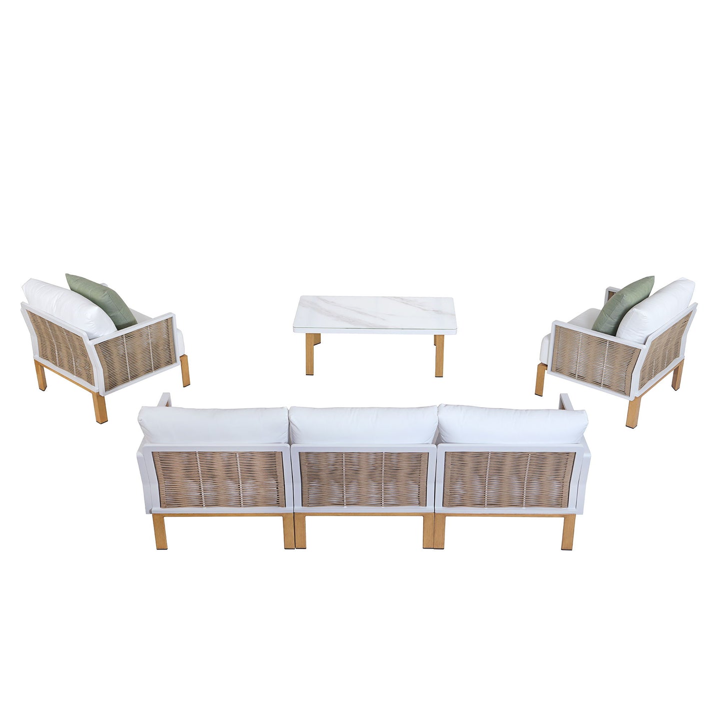 Vine - 4-Piece Conversation Set - White