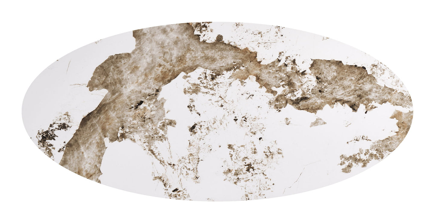 Armana - Dining Table - White / Brown