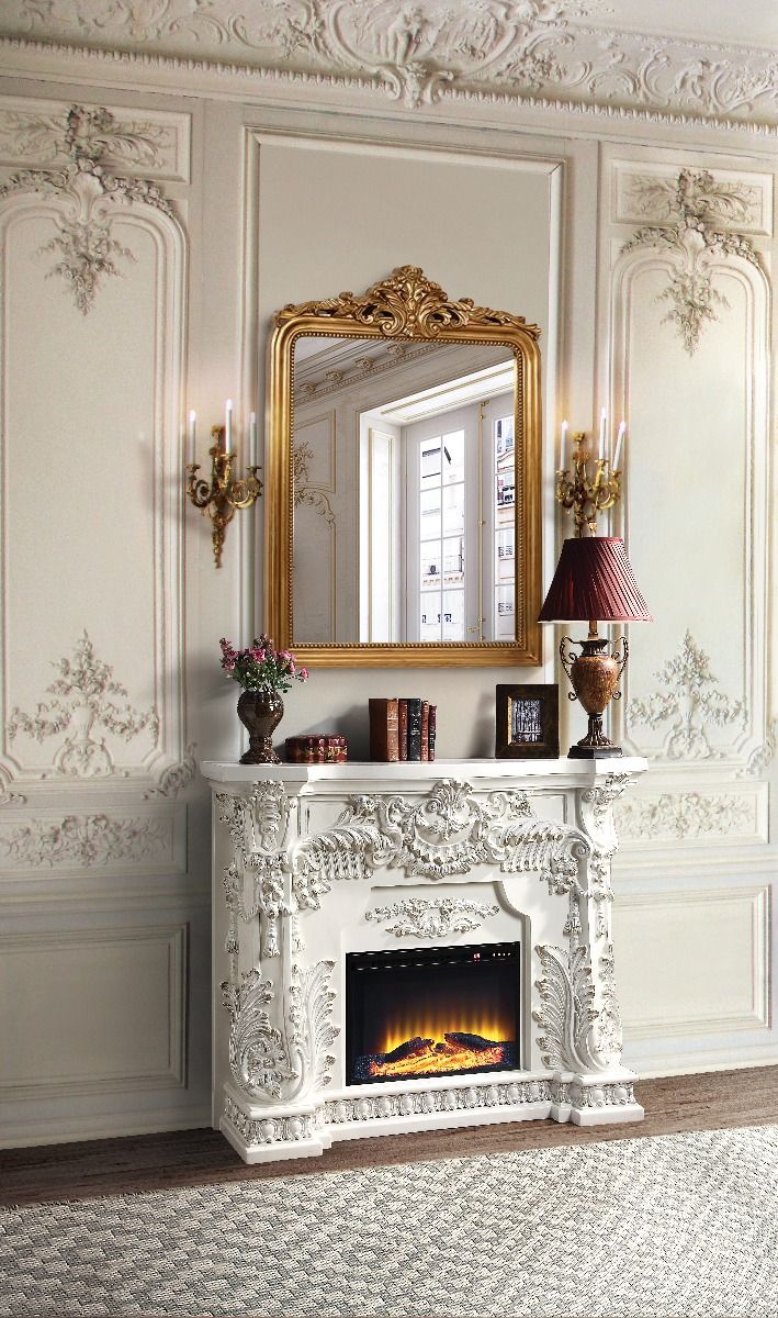 Adara - Fireplace - Antique White