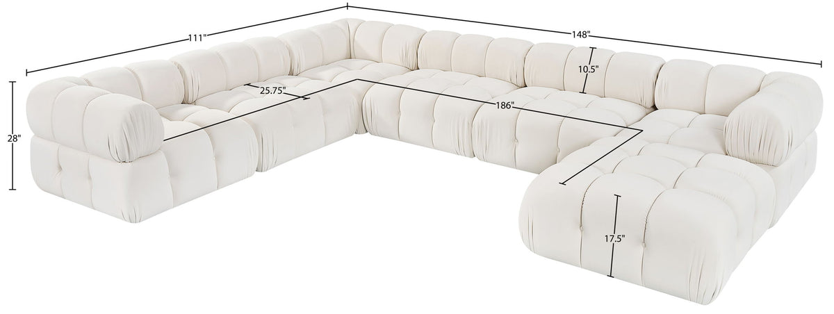 Orin - 7 Piece Modular Sectional (3 Modular Chairs, 3 Corner Chairs & Ottoman)