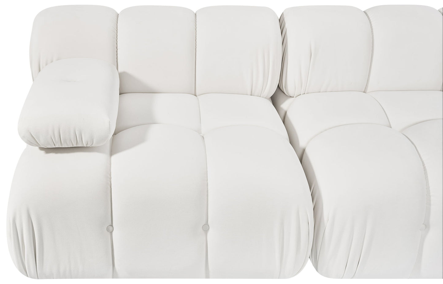 Orin - Velvet Performance Fabric Upholstered 2 Piece Modular Sofa