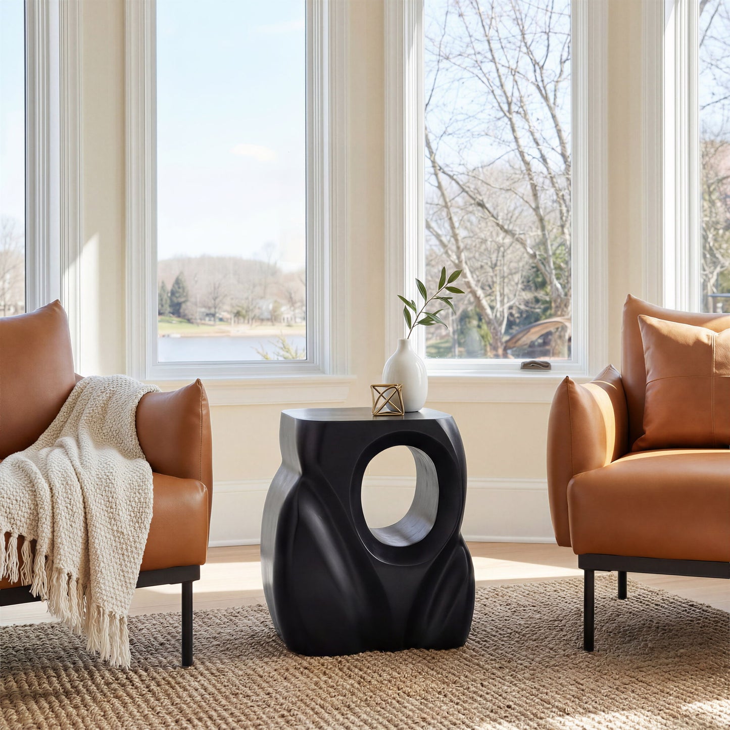 Trung - Side Table - Black