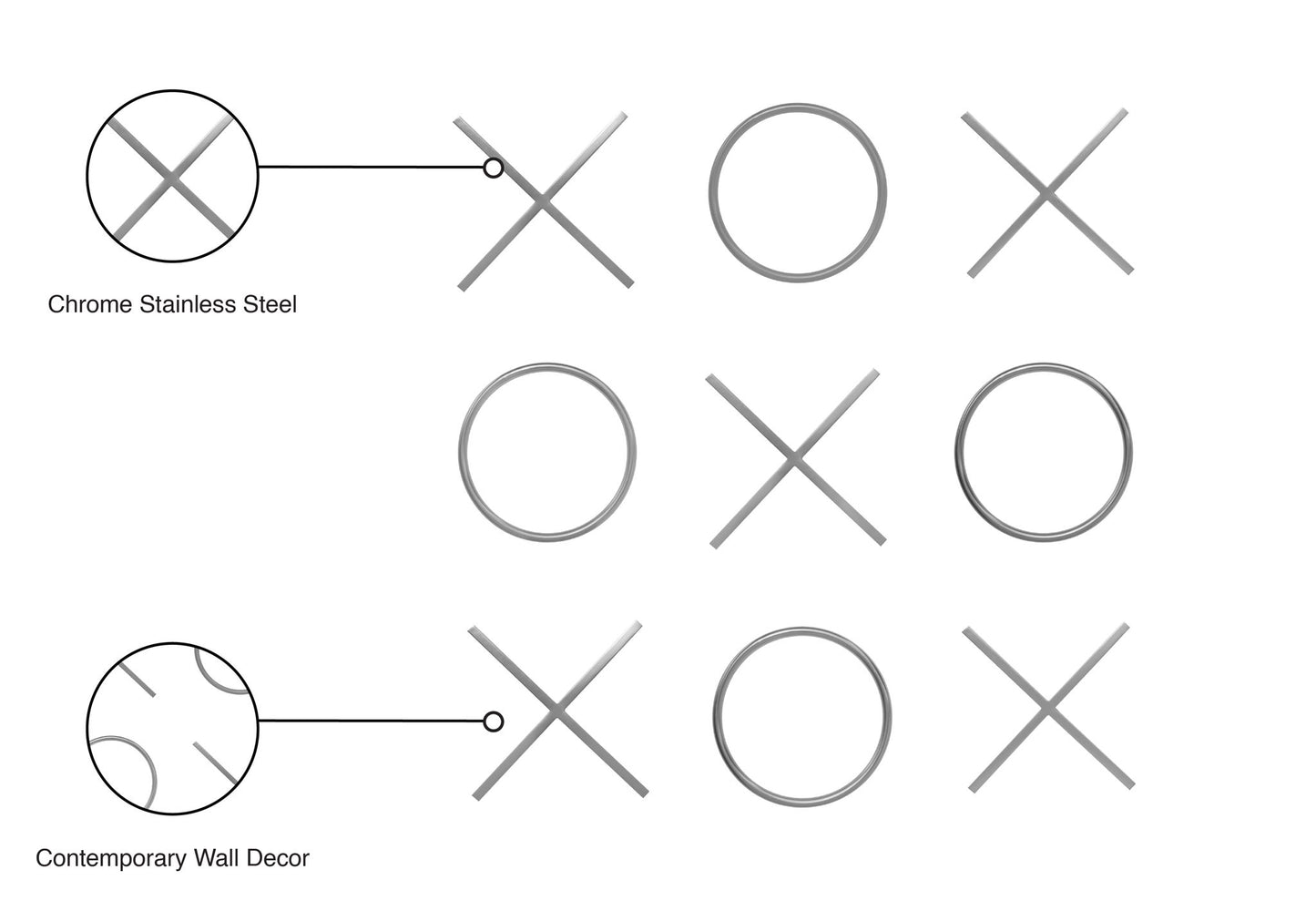 XOXO - Steel Wall Decor