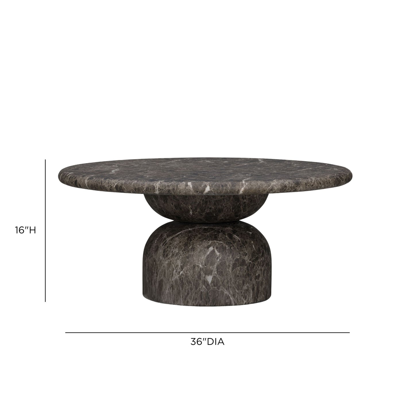 Cynthia - Emperador Faux Marble Indoor / Outdoor Table