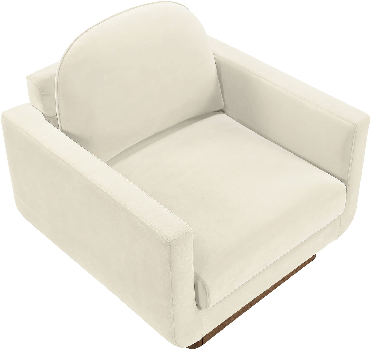 Diviento - Velvet Performance Fabric Upholstered Accent Chair