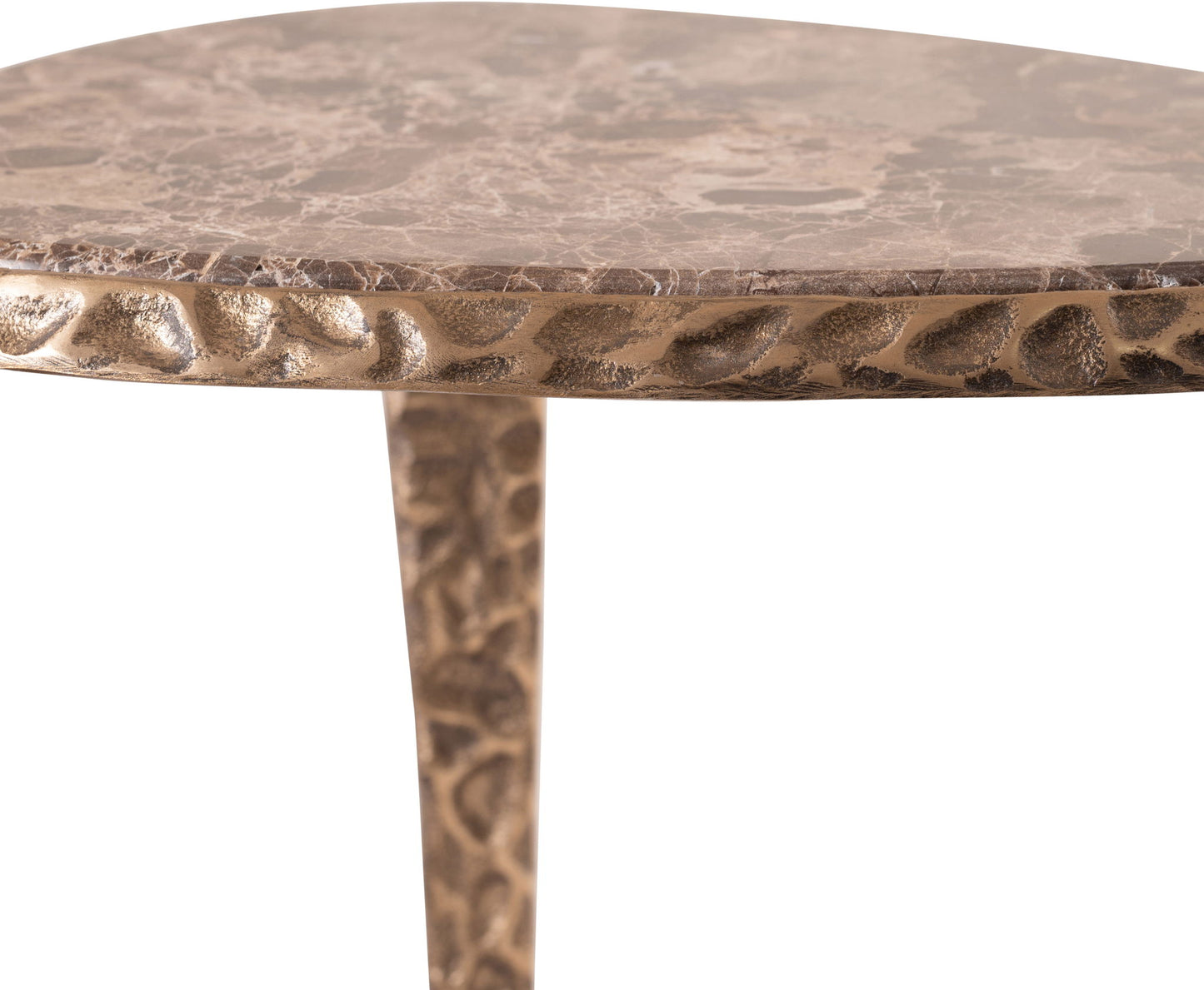 Gild - Aluminum Base And Genuine Marble Top Table