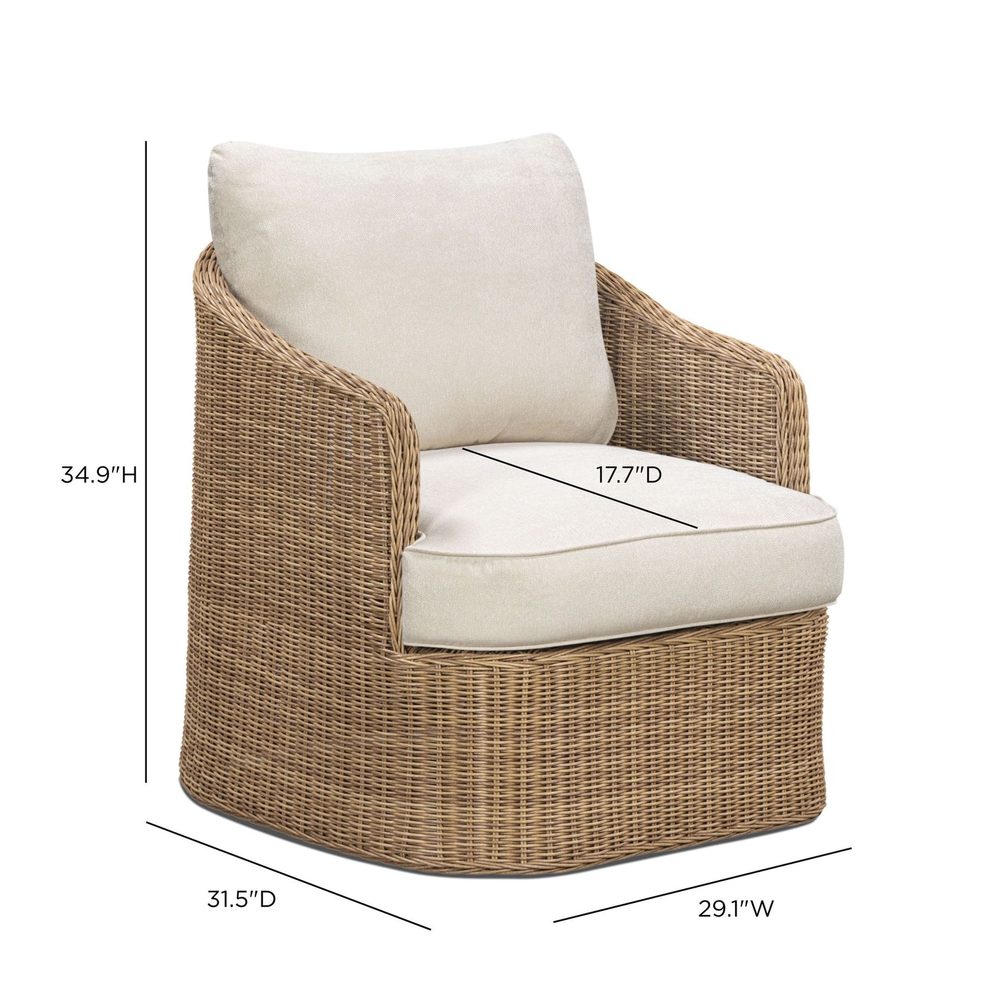 Axel - Boucle Outdoor Accent Chair