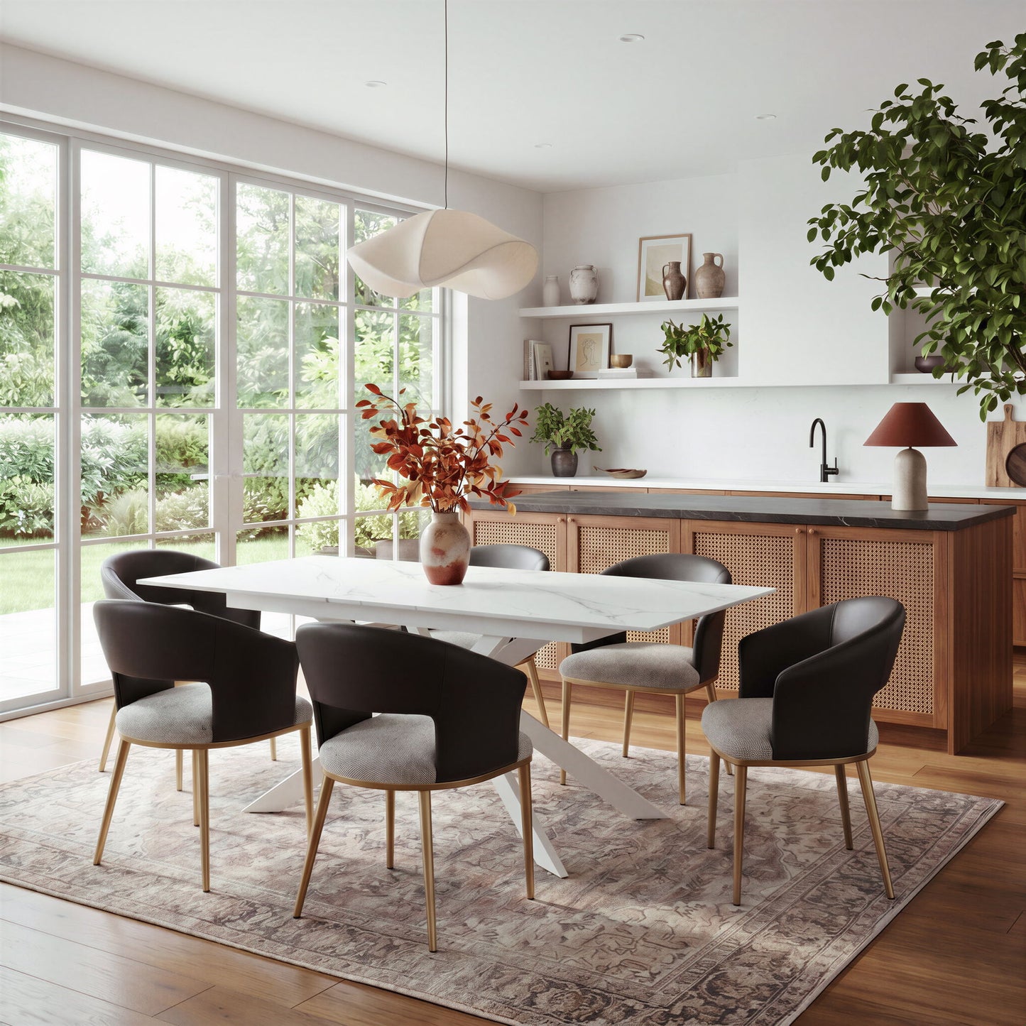 Edmond - Dining Chair - Gray / Black