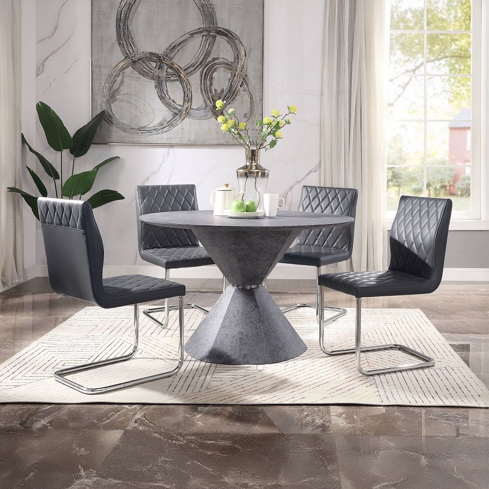 Ansonia - Dining Table - Faux Concrete