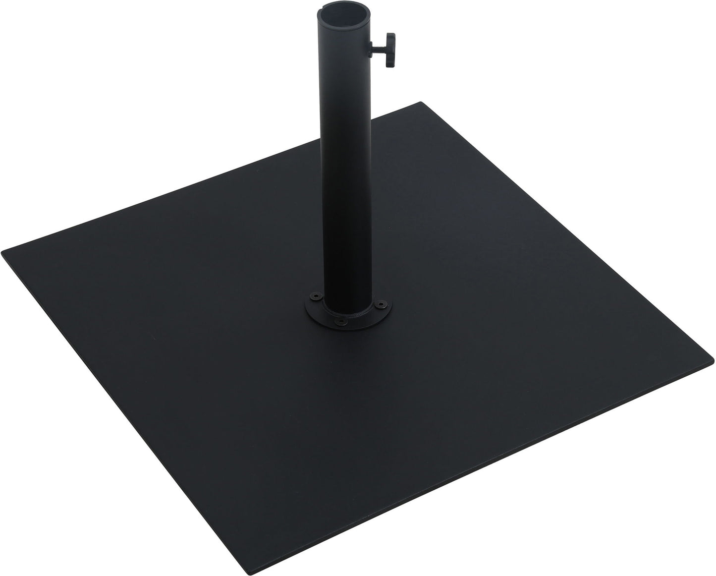 Fiji - Aluminum Patio Umbrella With Square Black And White Base