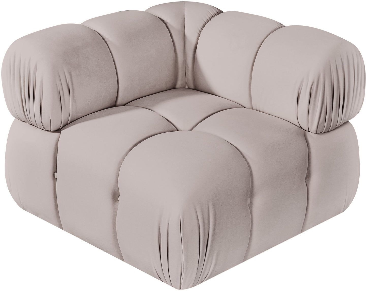 Orin - Velvet Performance Fabric Upholstered Modular Corner Chair