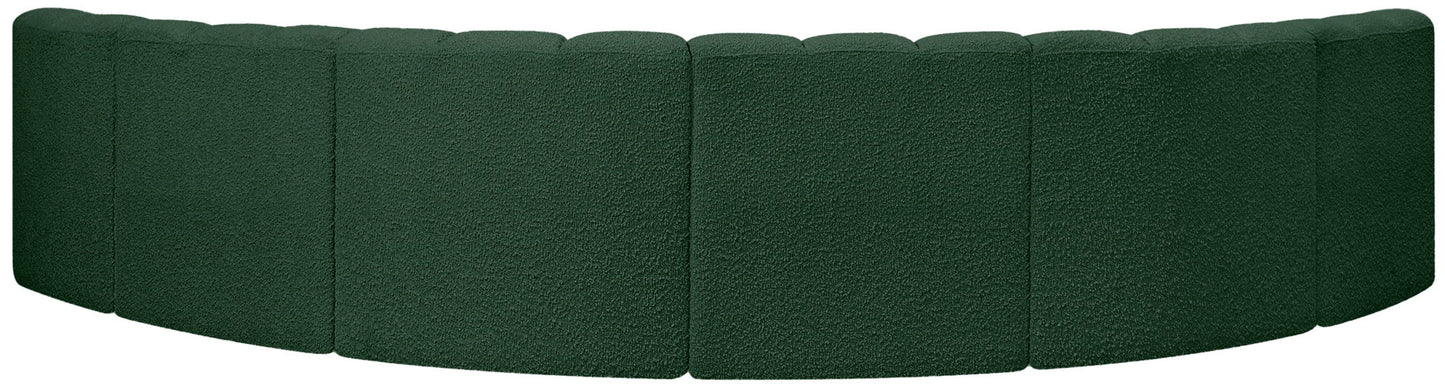 Arc - Boucle Fabric 6 Piece U-Shaped Modular Sofa