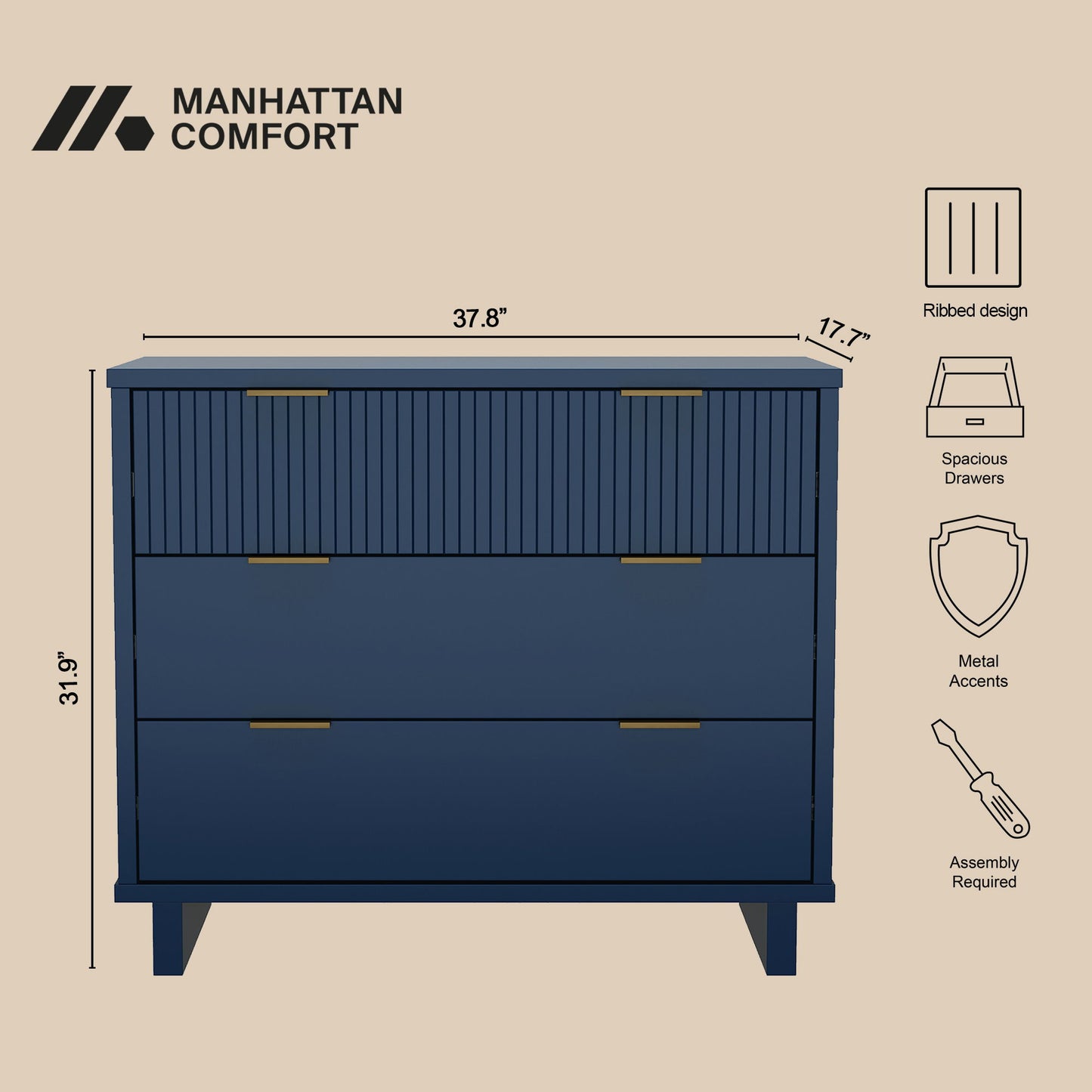 Manhattan Elara - Solid Wood Dresser
