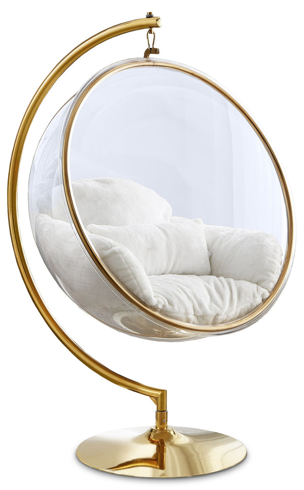 Luna - Swing Accent Chair - White