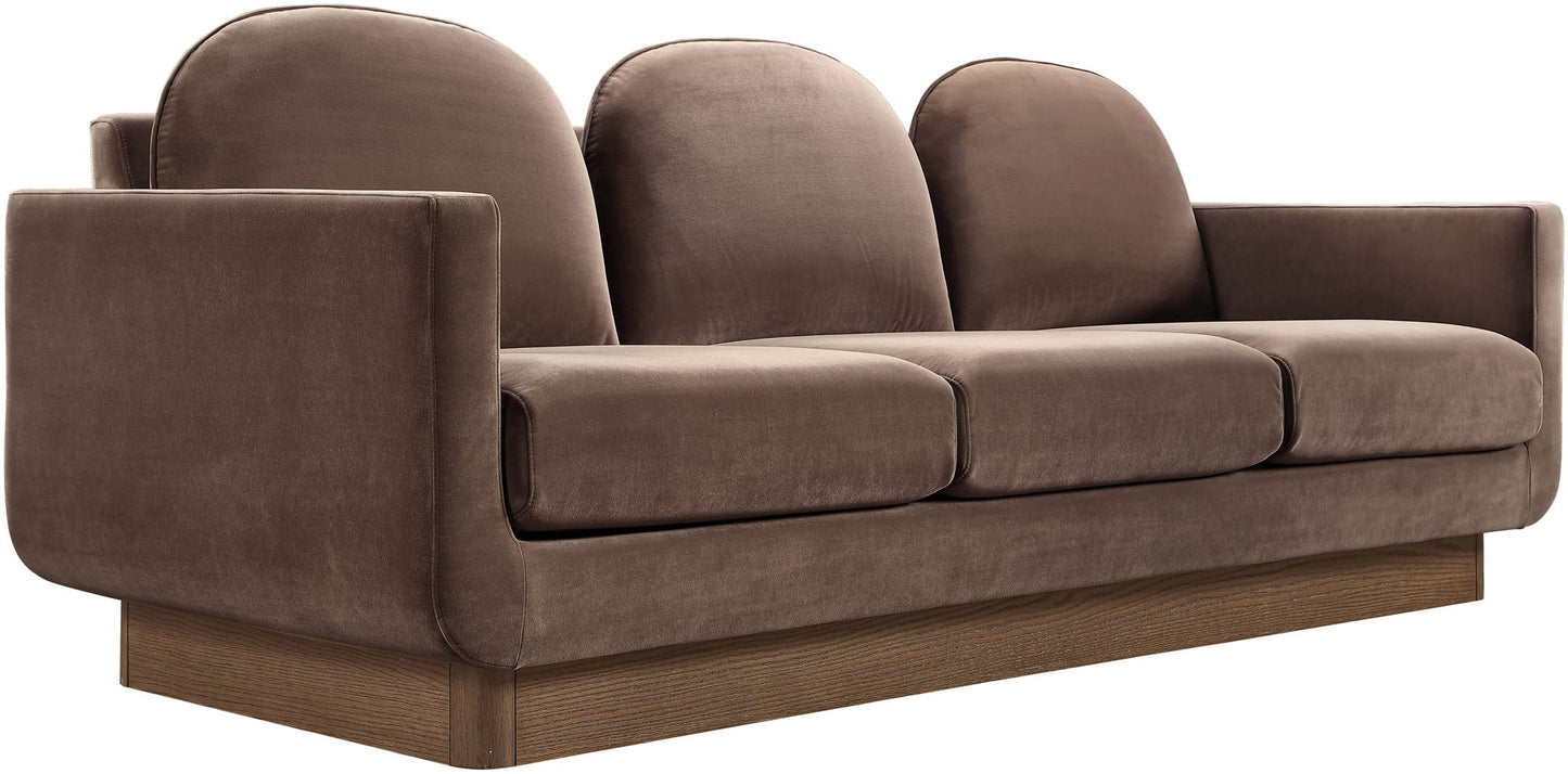 Diviento - Velvet Performance Fabric Upholstered Sofa