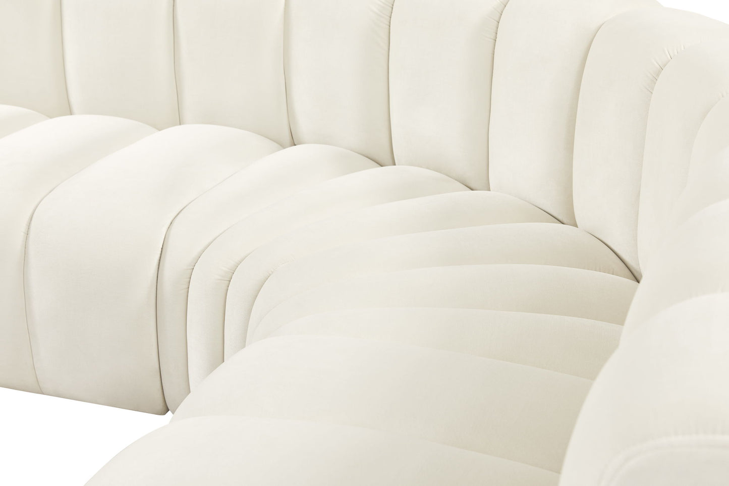 Arc - Velvet 6 Piece Corner Modular Sofa