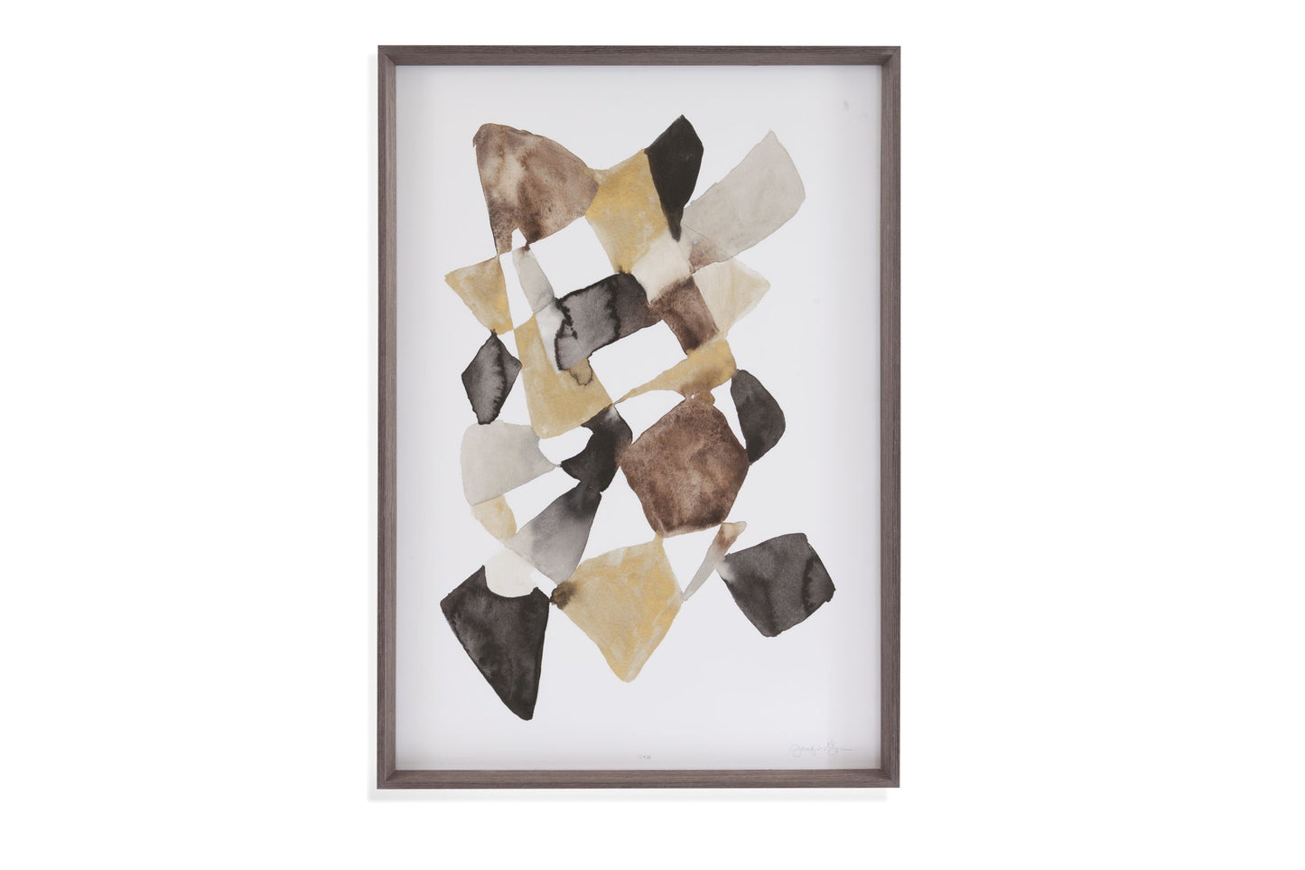 Mod In Neutrals II Framed Print - Brown