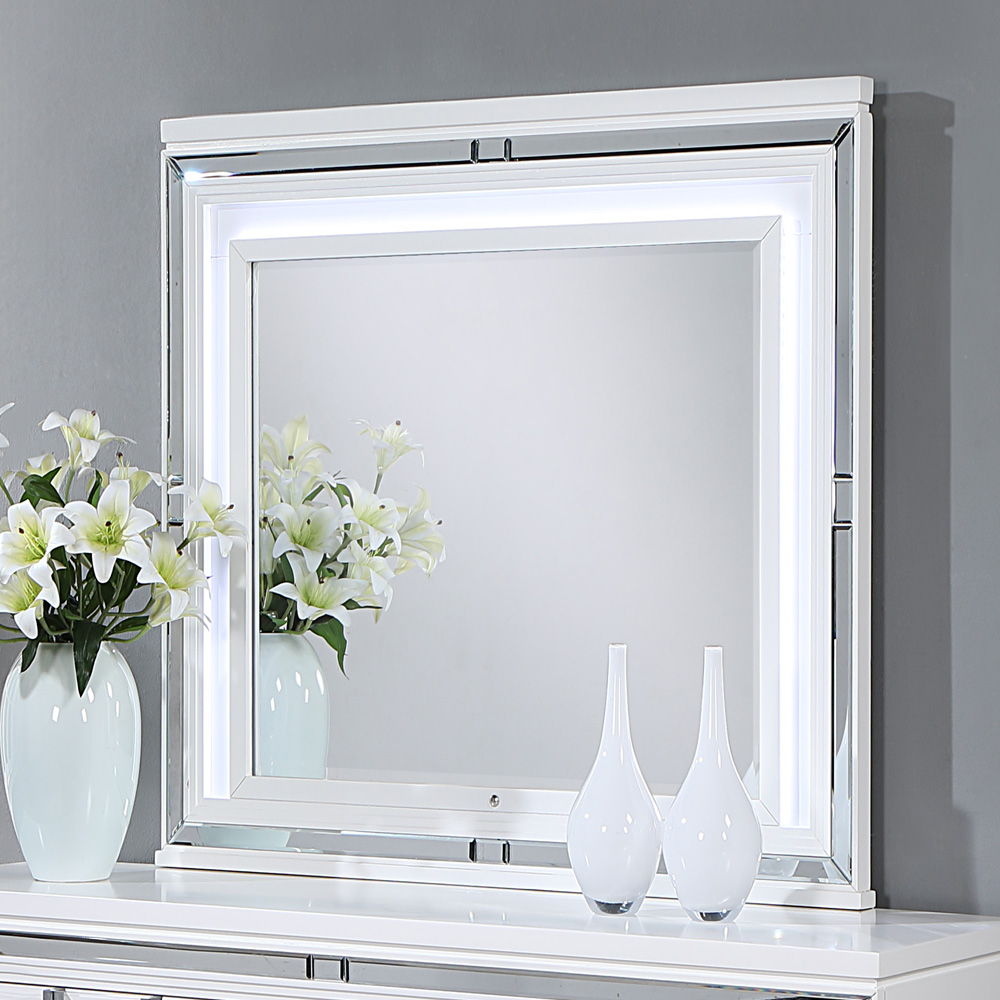 Genoa - Mirror - Sparkling White
