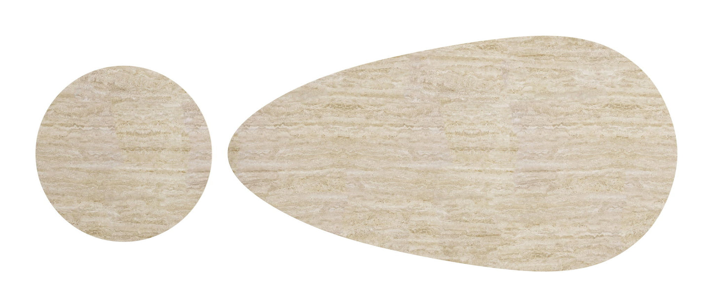 Reyes - Coffee Table Set - Natural / Black