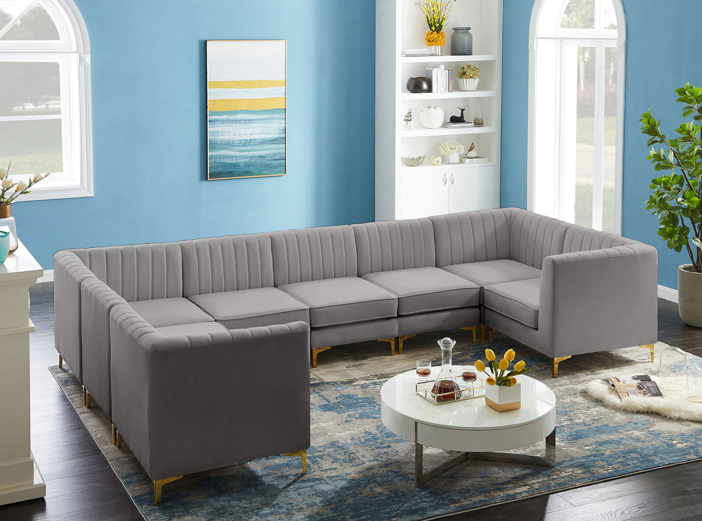 Alina - 8 Piece Modular U-Shaped Sectional