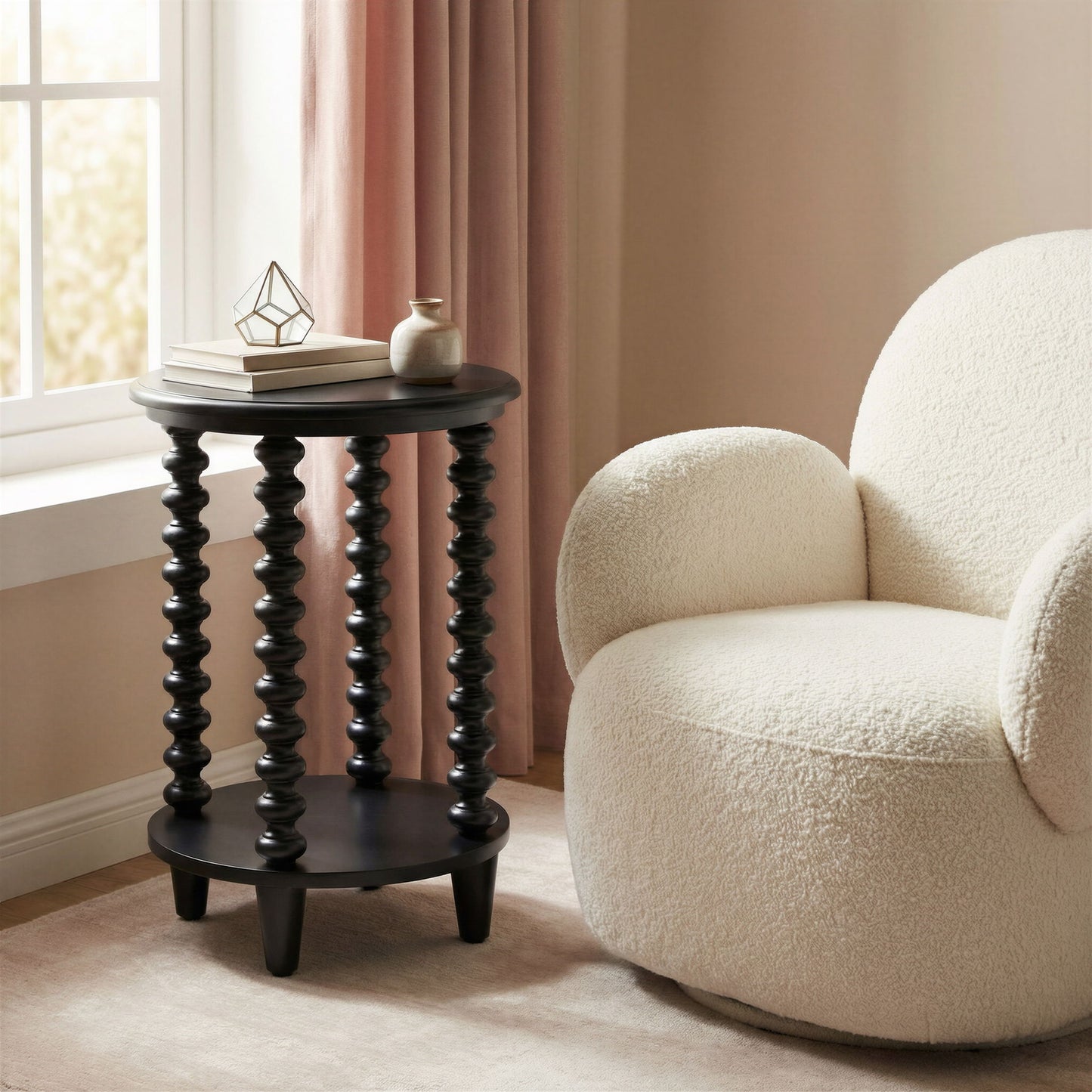 Gocce - Side Table - Black