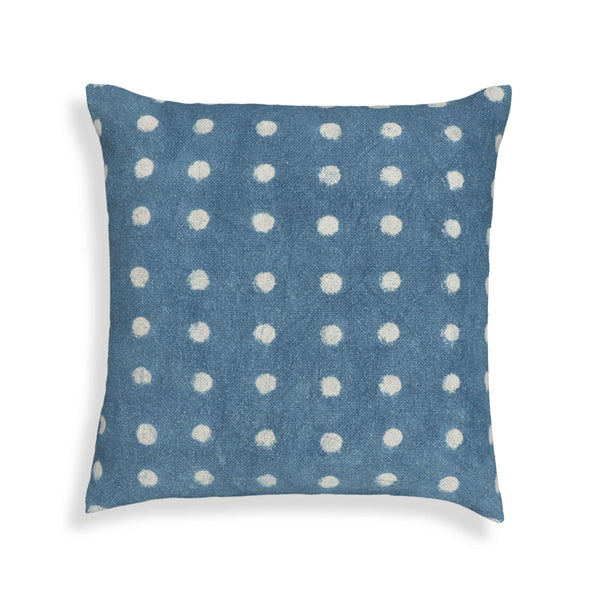 Indigo - 20" Square Accent Pillow Cover - Blue