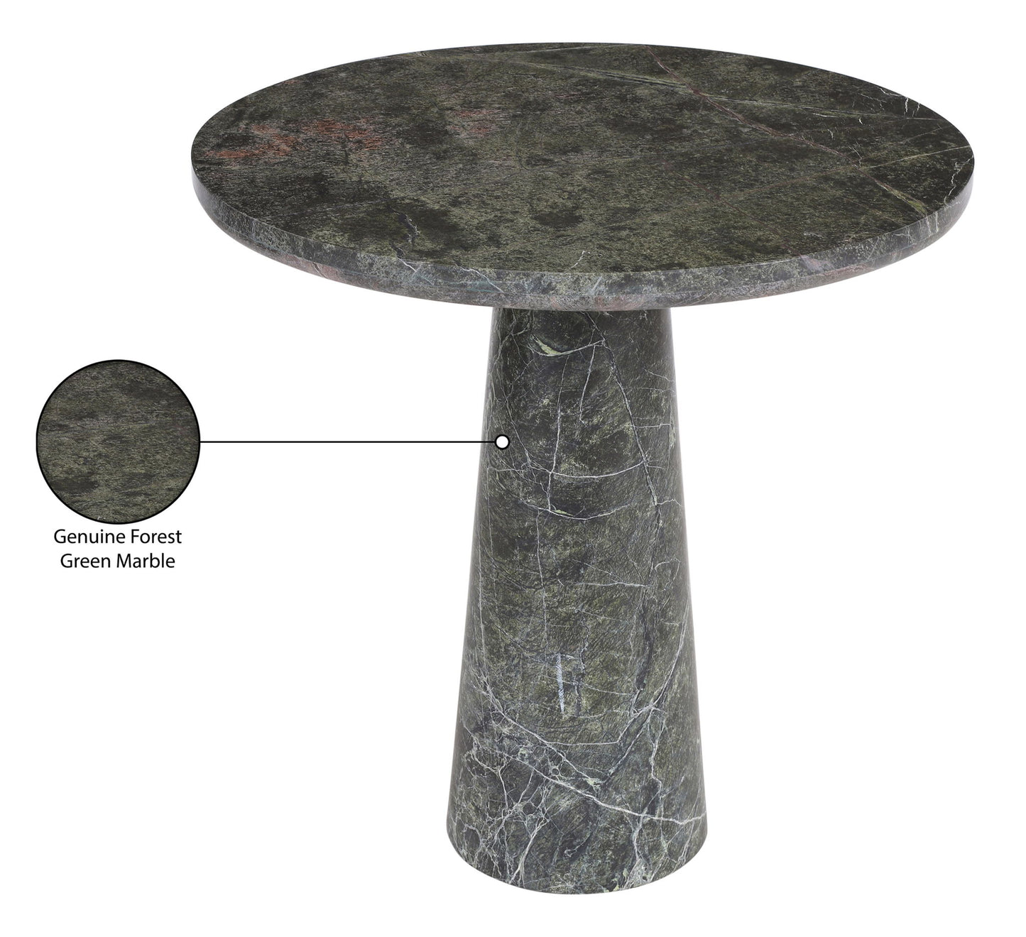 Fontelina - 30" Genuine Marble Bistro Dining Table
