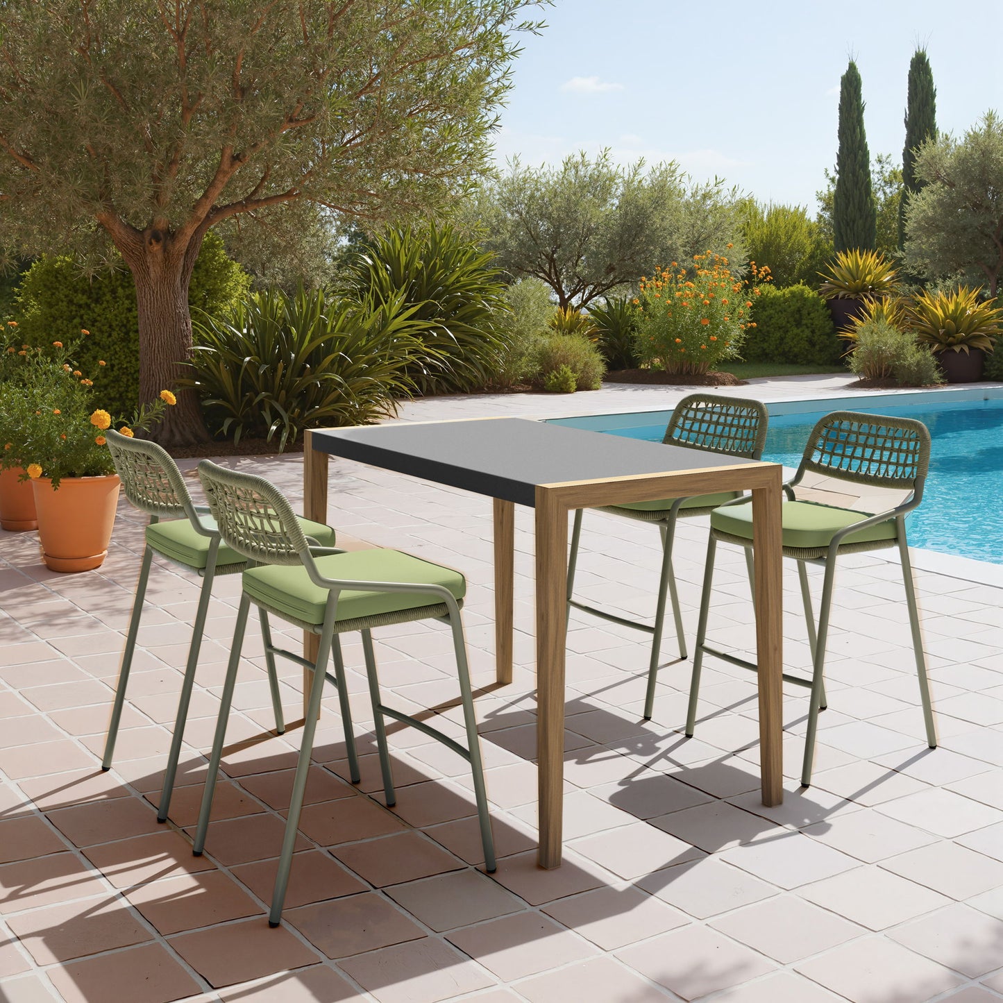 Kata - Outdoor Counter Table - Gray
