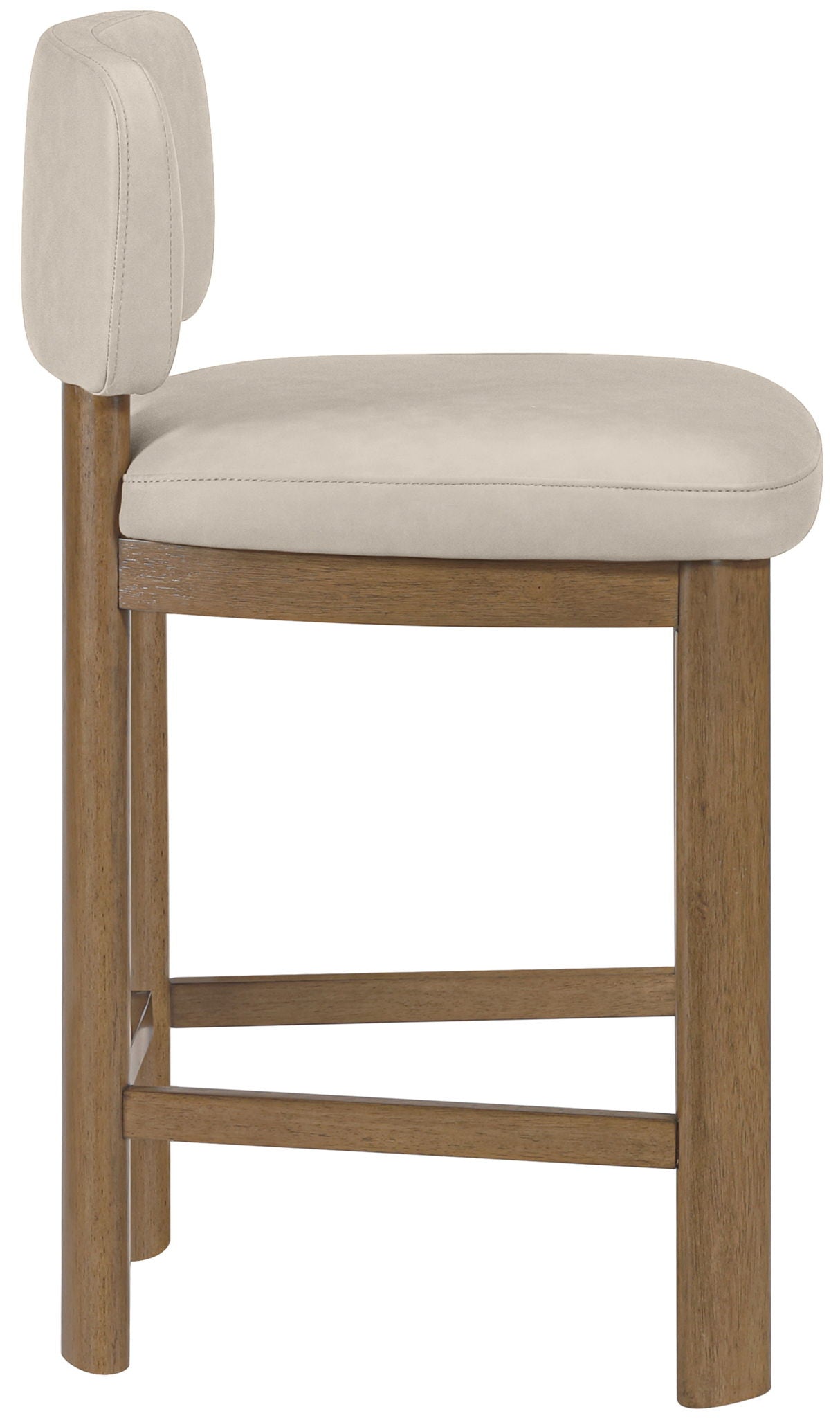 Paloma - Faux Leather Upholstered Counter Stool (Set of 2) - Brown Frame