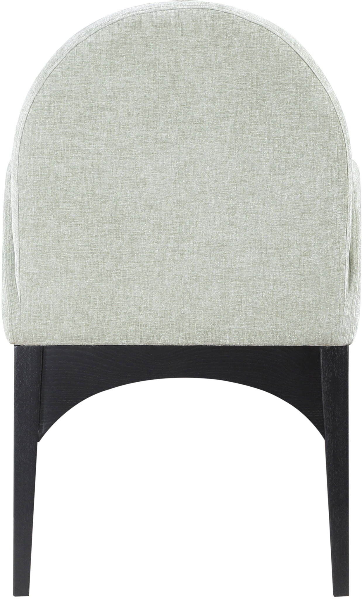 Waldorf - Chenille Dining Arm Chair With Black Legs