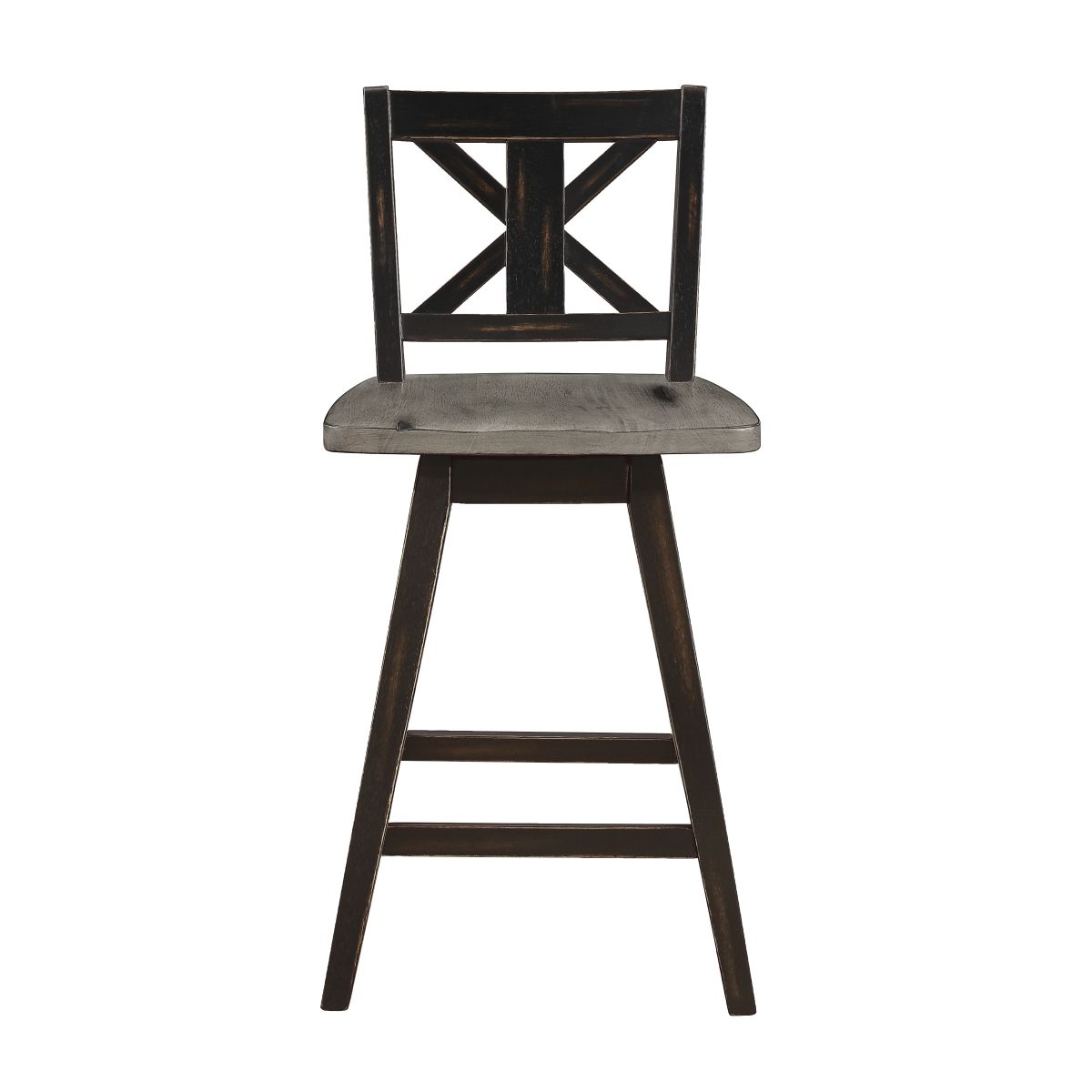 Amsonia Swivel Counter Height Chair, Black