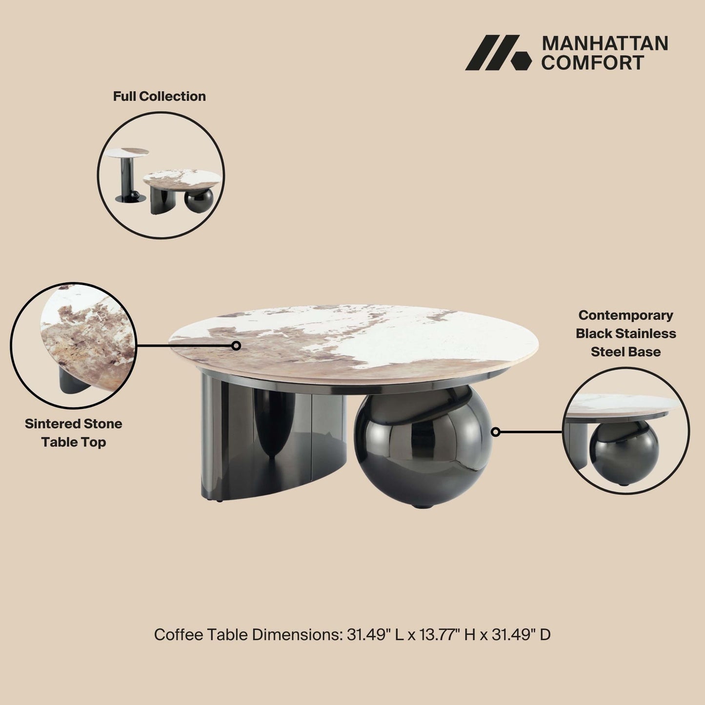 Laurel - Coffee Table - Black