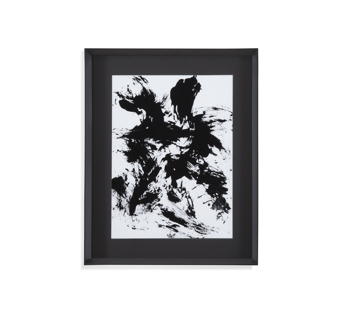 Expressive Abstract II Framed Print - Black