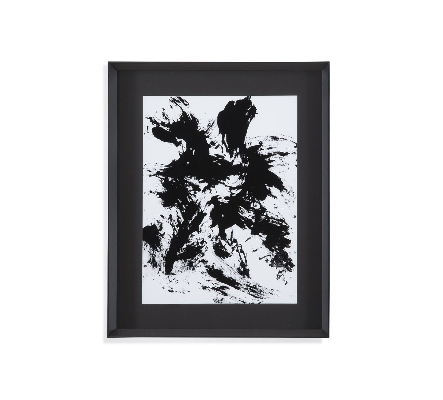 Expressive Abstract II Framed Print - Black