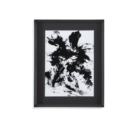 Expressive Abstract II Framed Print - Black