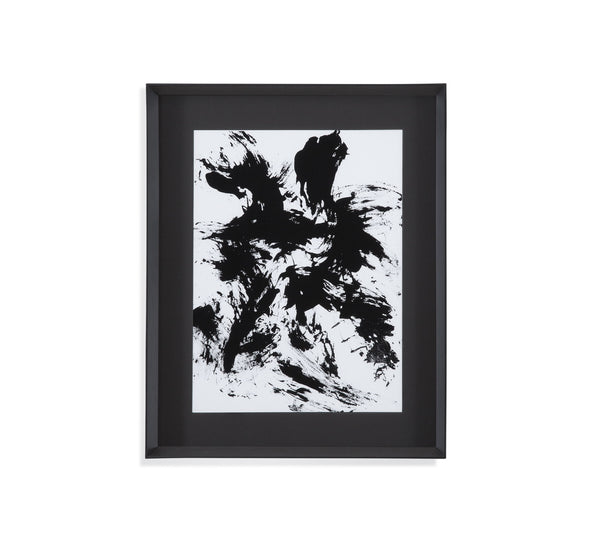 Expressive Abstract II Framed Print - Black
