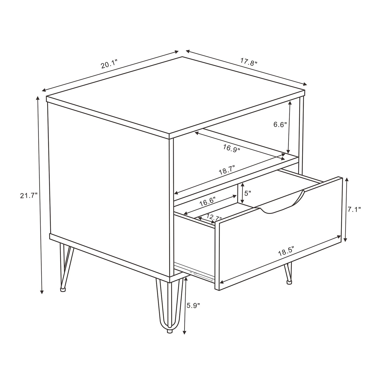 Manhattan Avira - Nightstand