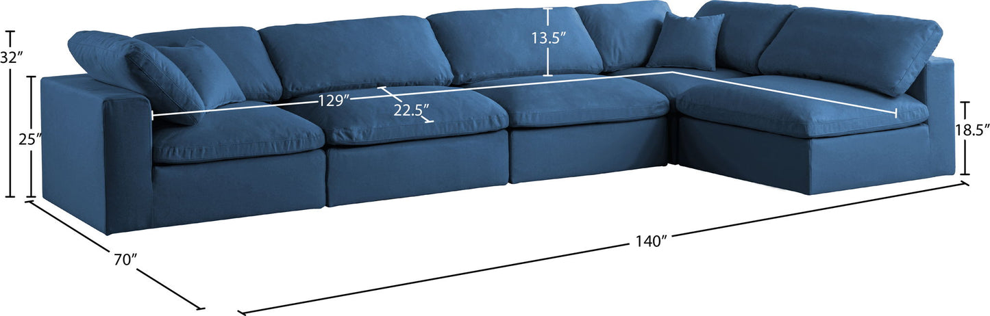 Plush - 5 Piece Modular Sectional