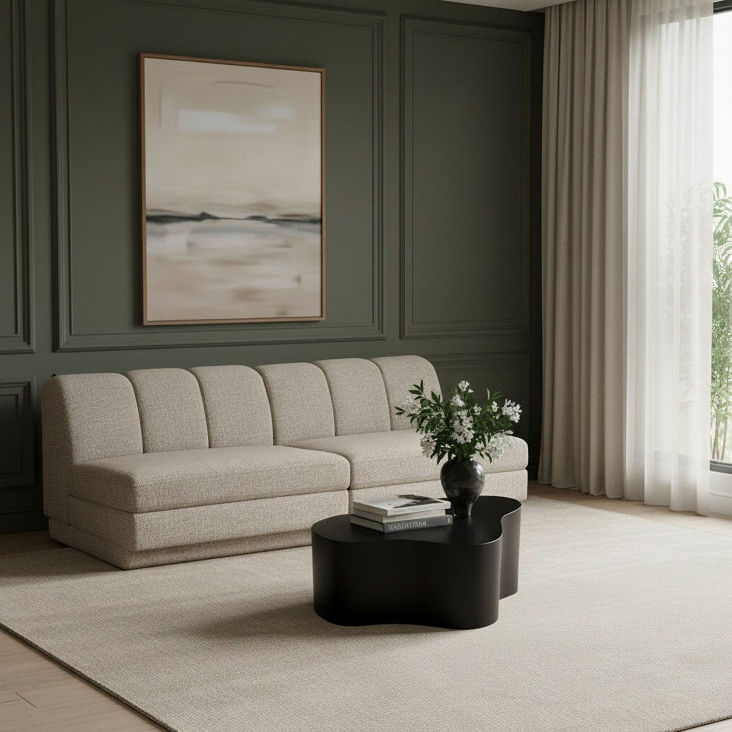 Modari - Sectional - Beige