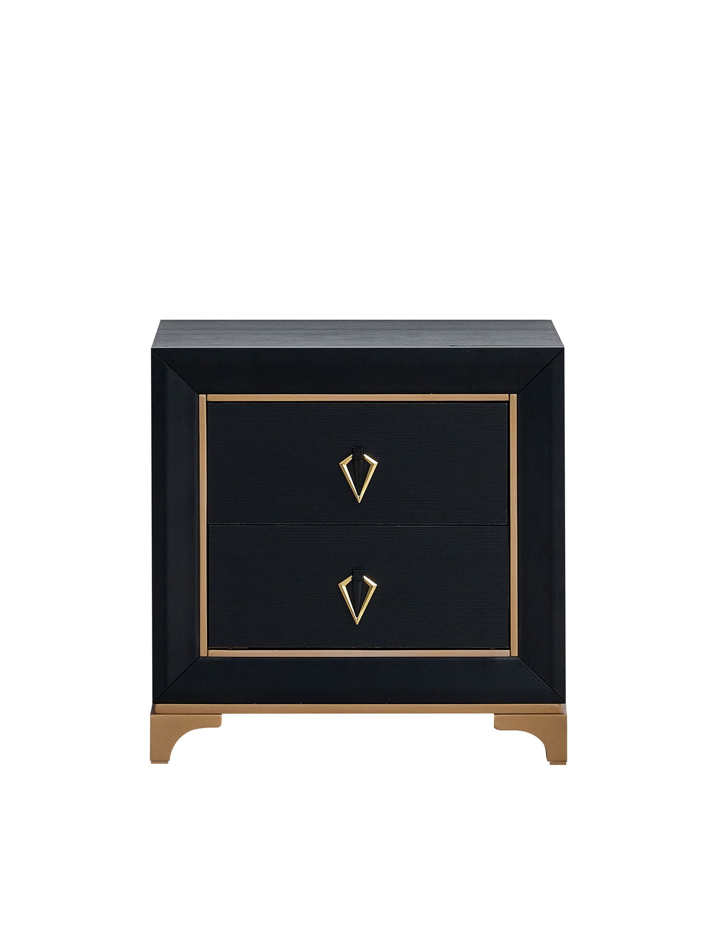 Kramer - Nightstand - Black / Gold
