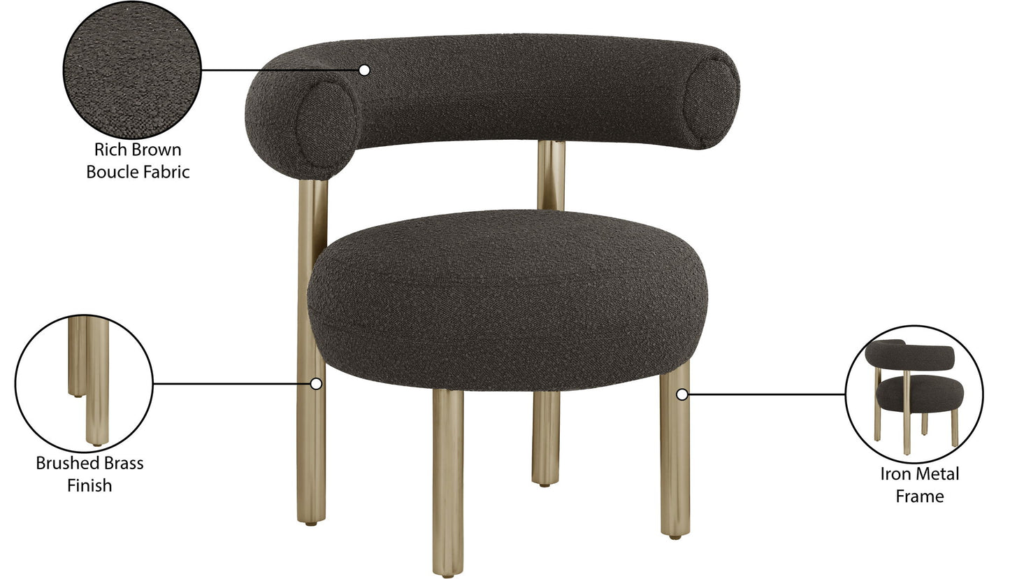 Bordeaux - Boucle Fabric Accent Chair