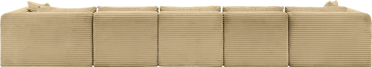 Shaggy - 6 Piece Modular Sectional With Chaise And Ottoman