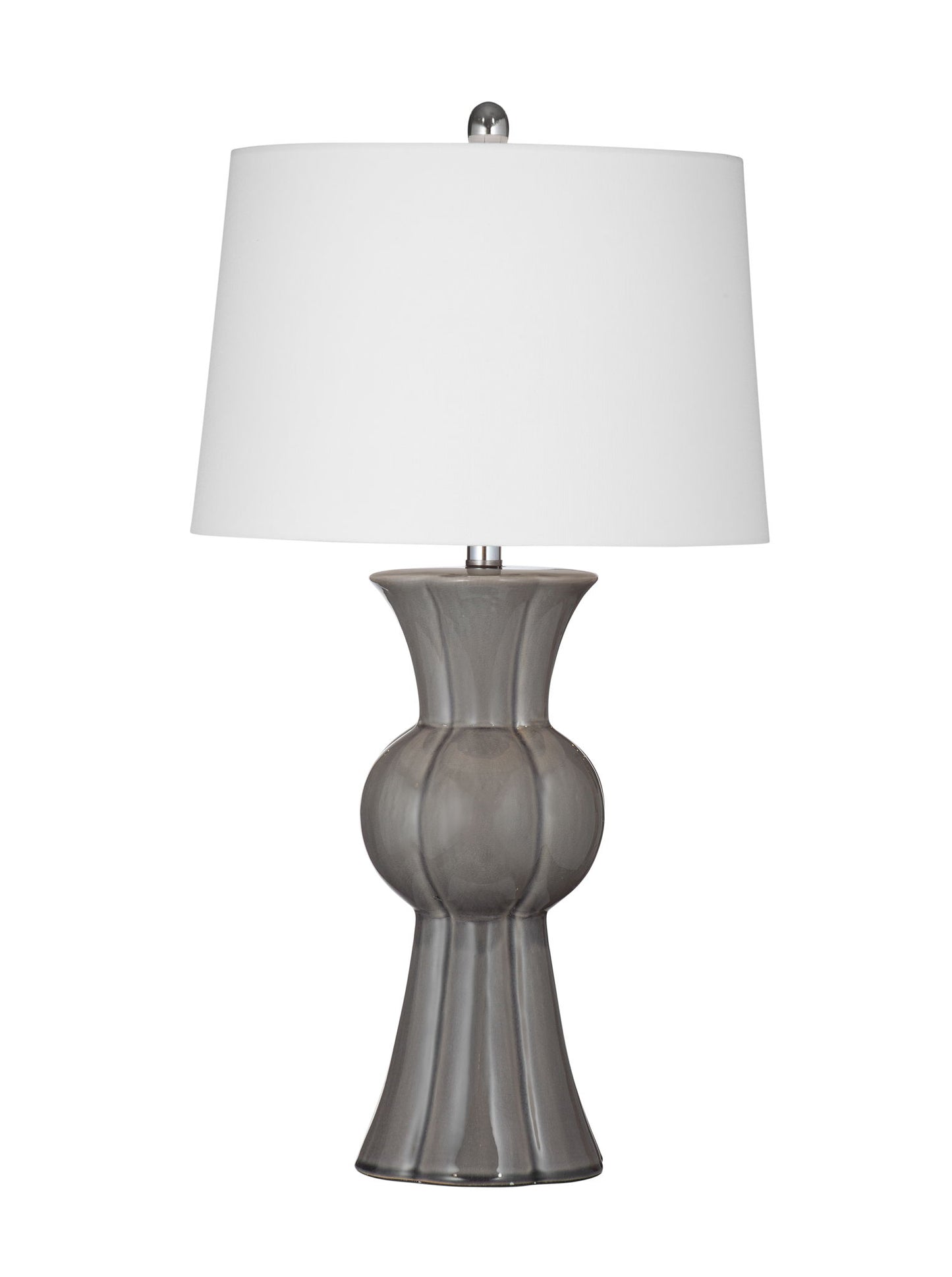Orillia - Table Lamp - Gray / White