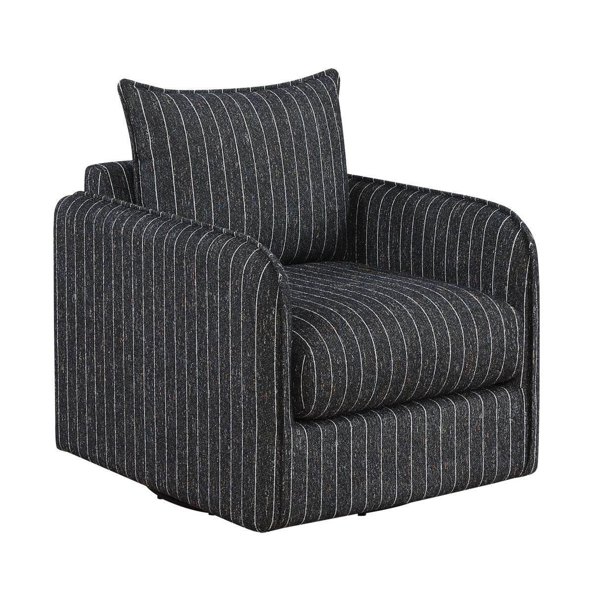 Pinstripe Swivel Chair