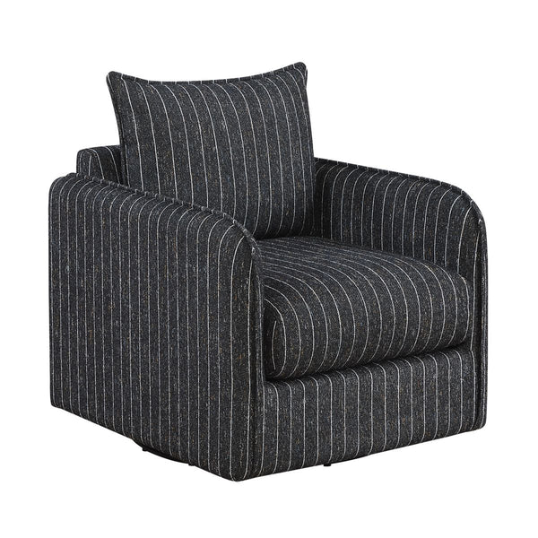 Pinstripe Swivel Chair