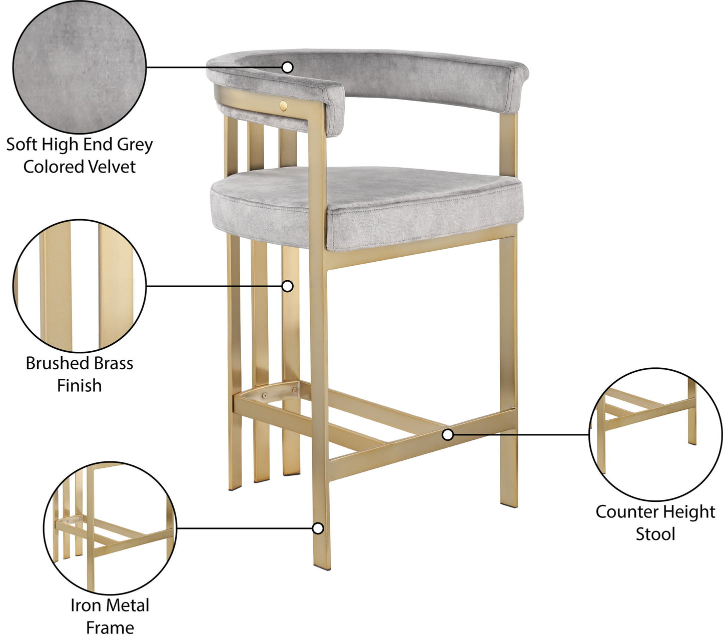 Marcello - Counter Stool